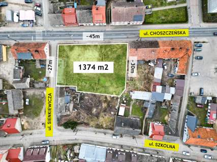 Działka inwestycyjna w w centrum Drawna