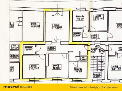 Dwustronne 3 pokoje 69m2 w centrum.