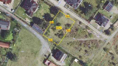 Działka budowlana Myślina 911m2