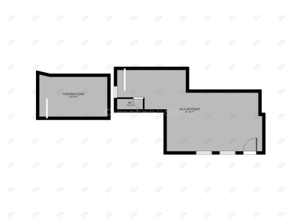 SPRZEDAM LOKAL HANDLOWY 58m2 GLIWICE JASKÓŁCZA