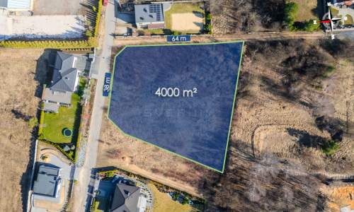 Działka 4000m2 Grabówka z projektem szeregówek