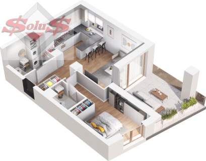 Mieszkanie 3 pokoje, balkon, siłownia, monitoring - świetna l