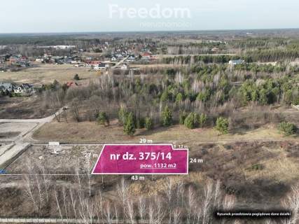 Działka 1132 m2 blisko Sulejówka