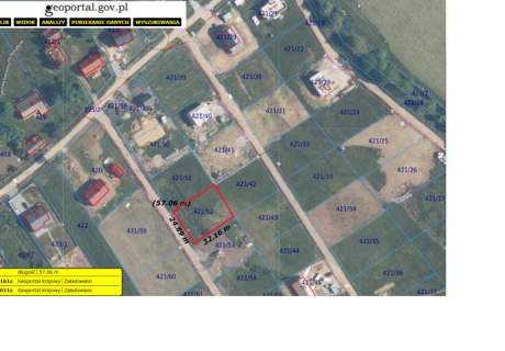 Ostrów Królewski działka budowlana 800m2