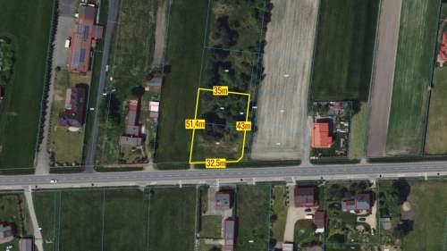 Działka budowlana Woźniki Dyrdy 1699m2
