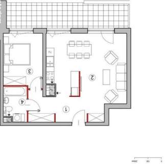 Komfortowe 2p 55,09 m Bardzo duży balkon
