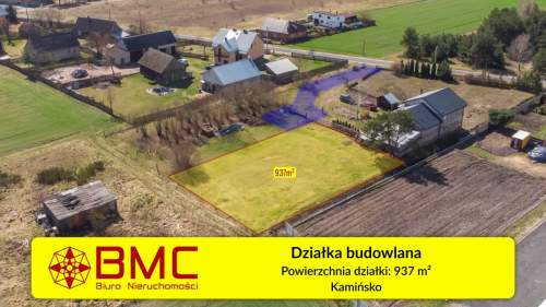 Działka budowlana Kamińsko 937m2