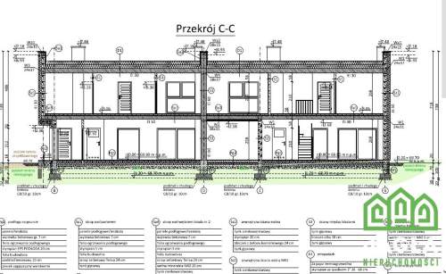 Dom developerski Miedzyń 136/420m2 bliźniak 12.25r