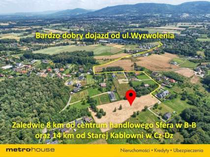 Duża działka inwestycyjna z WZ na 18 domów w B-B