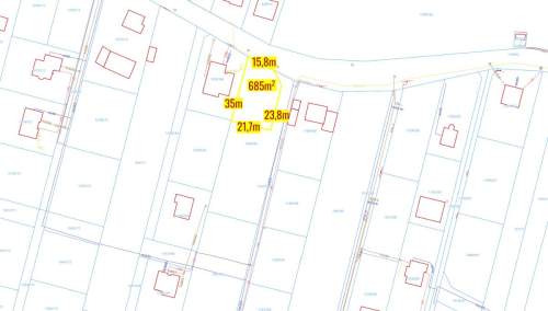 Działka budowlana 685m2 - Koszęcin ulica Dąbrówki