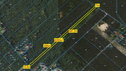 Działka budowlano leśna Kamińsko 8283m2