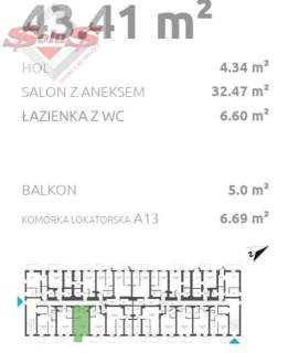 Otwarta przestrzeń wygodnej kawalerki