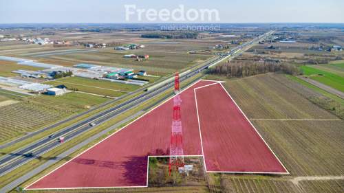 Działka usługowa przy autostradzie S7, 3,37 ha