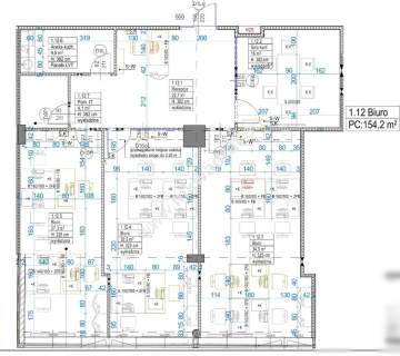 LUX 154 m 4-POK. LOKAL W BIUROWCU