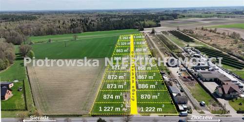 Działka budowlana na sprzedaż, 869 m2, Złoczew