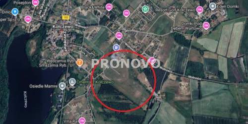 działka w pobliżu morza i jeziora Kołczewo