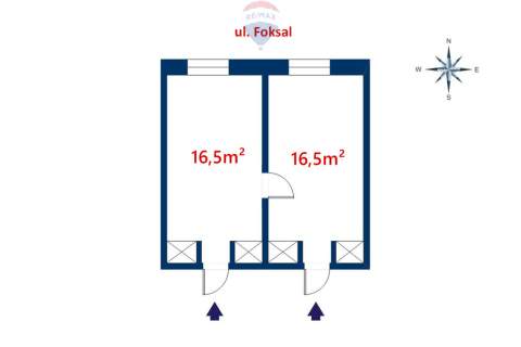 33m2 lokal, ul.Foksal - 2 czynsze gratis 