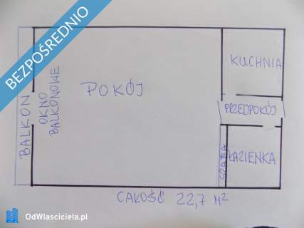 Stara Ochota, pow. 22,7m2, cegła, duży balkon