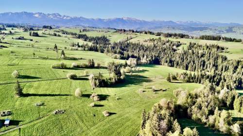 WIDOKOWA DZIAŁKA LEŚNICA 1437 M2, WYDANE WZ