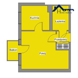 30,90m2 blisko Metra do remontu
