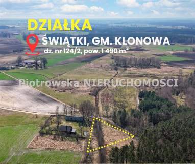 Działka budowlana na sprzedaż, 1490 m2, Świątki
