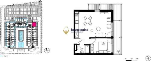 APARTAMENT 2-POK 45,5m2 z BASENEM- 6min od plaży 