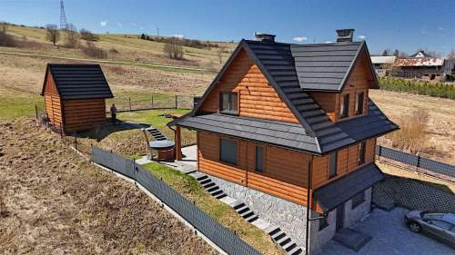 Dom z bali 150 m w Trybszu Blisko Białki
