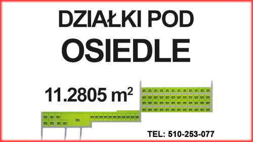 Działka inwestycyjna 11,28 ha pod osiedle Gmina Brochów