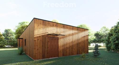Nowy Dom parterowy 130 m2 z dachem płaskim