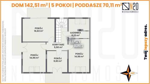 Dom bliźniak 5 pok.z garażem, 5ar działka- Kostrze