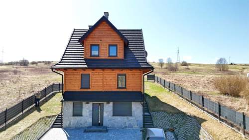Dom z bali 150 m w Trybszu Blisko Białki