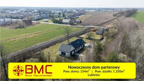 Nowy dom parterowy z działka 1250m2 w Lublińcu