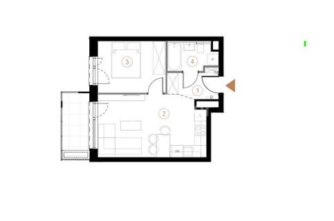 2 pokoje balkon   komórka za 1 zł 