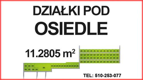Działka inwestycyjna 11,28 ha pod osiedle   Gmina Brochów, oko