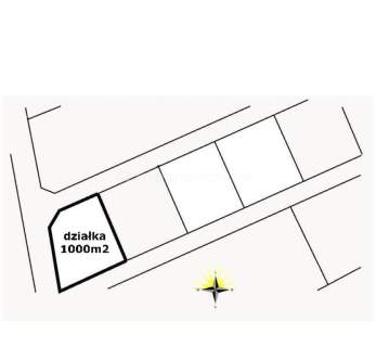 Atrakcyjna działka, 1000 m2 Grzędzice