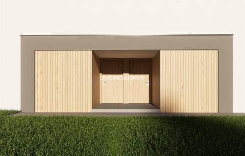 3pok.65m2 dwupoziomowe/nowoczesna bryła budynku