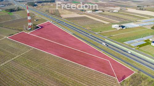 Działka usługowa przy autostradzie S7, 3,37 ha