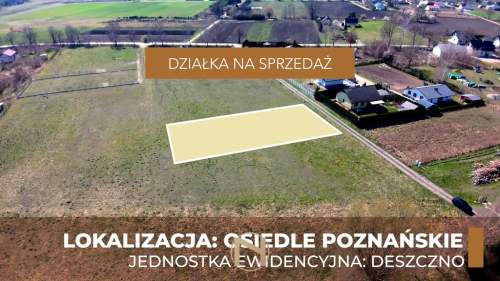 Działka budowlana na sprzedaż, 1302 m2, Osiedle Poznańskie