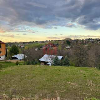 Działka 19 ar Matysówka z panoramą na miasto