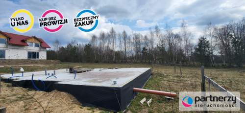 Działki z fundamentami pod budynek jednorodzinny