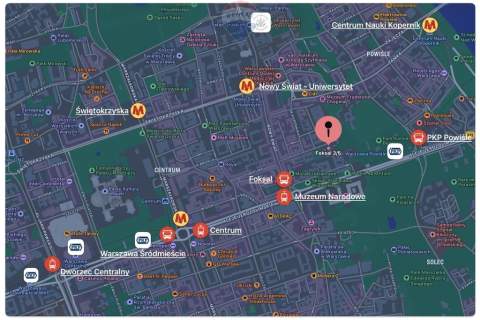 33m2 lokal, ul.Foksal - 2 czynsze gratis 