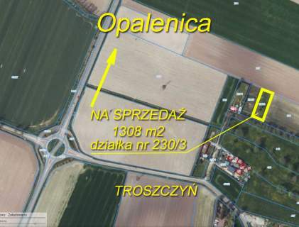 Działka budowlana 1308 m2 Troszczyn k. Opalenicy