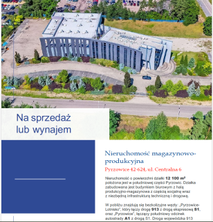 Nieruchomość magazynowo, biurowo, produkcyjna