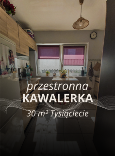 Słoneczna kawalerka Tysiąclecie, 30m2, oddzielna kuchnia.