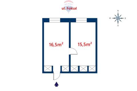 Lokal 32m2, ul.Foksal - 2 czynsze gratis 