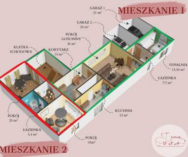 NOWA CENA Dom z 4 mieszkaniami centrum 