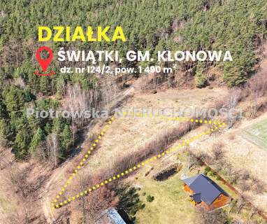 Działka budowlana na sprzedaż, 1490 m2, Świątki