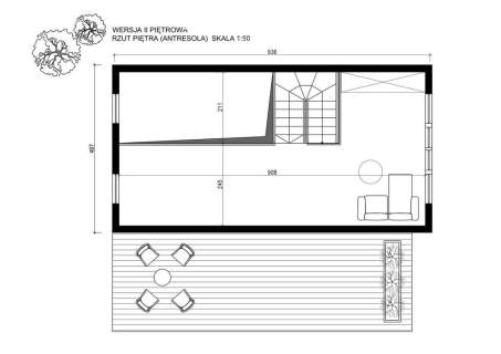 Nowy Dom szkieletowy 45m2 1-piętr. st.deweloperski