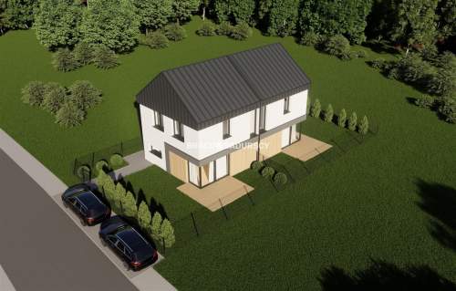 3pok.65m2 dwupoziomowe/nowoczesna bryła budynku