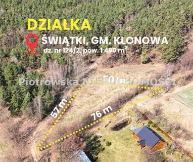 Działka budowlana na sprzedaż, 1490 m2, Świątki
